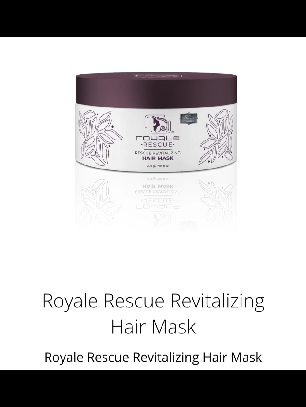 Royale Rescue Revitalizing Hair Mask- x 2 7.05 fl oz